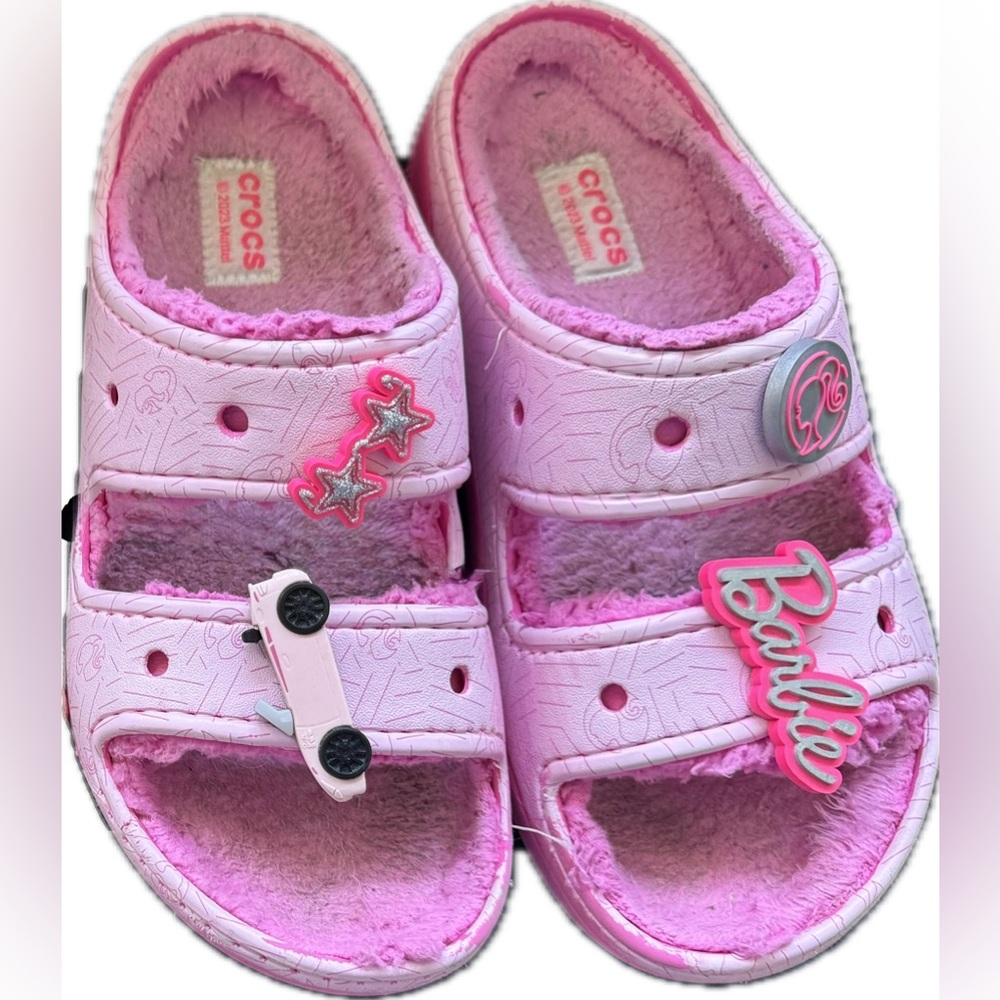 CROCS Barbie Pink Sandals with Fun Charms
